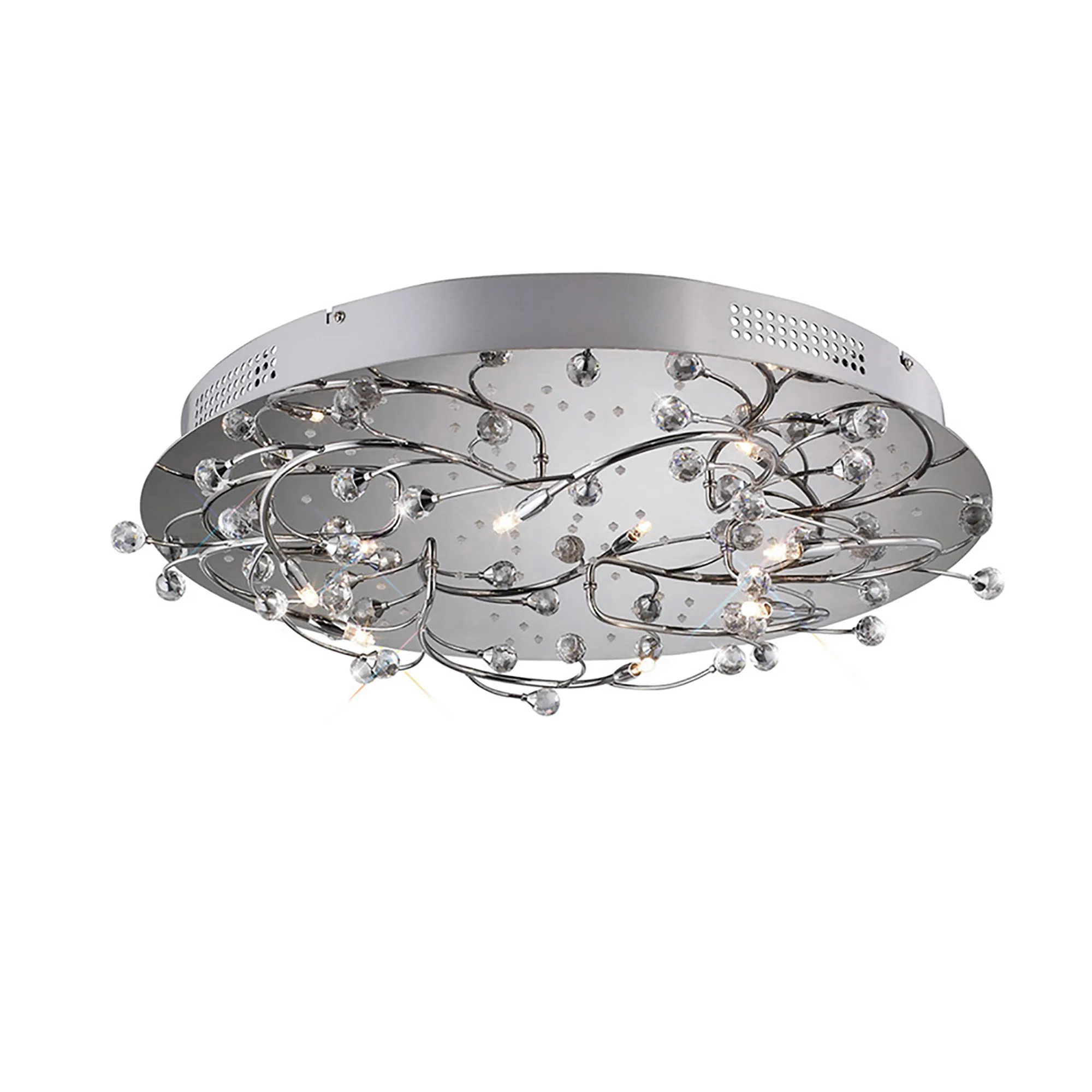 Fia Crystal Ceiling Lights Diyas Flush Crystal Fittings